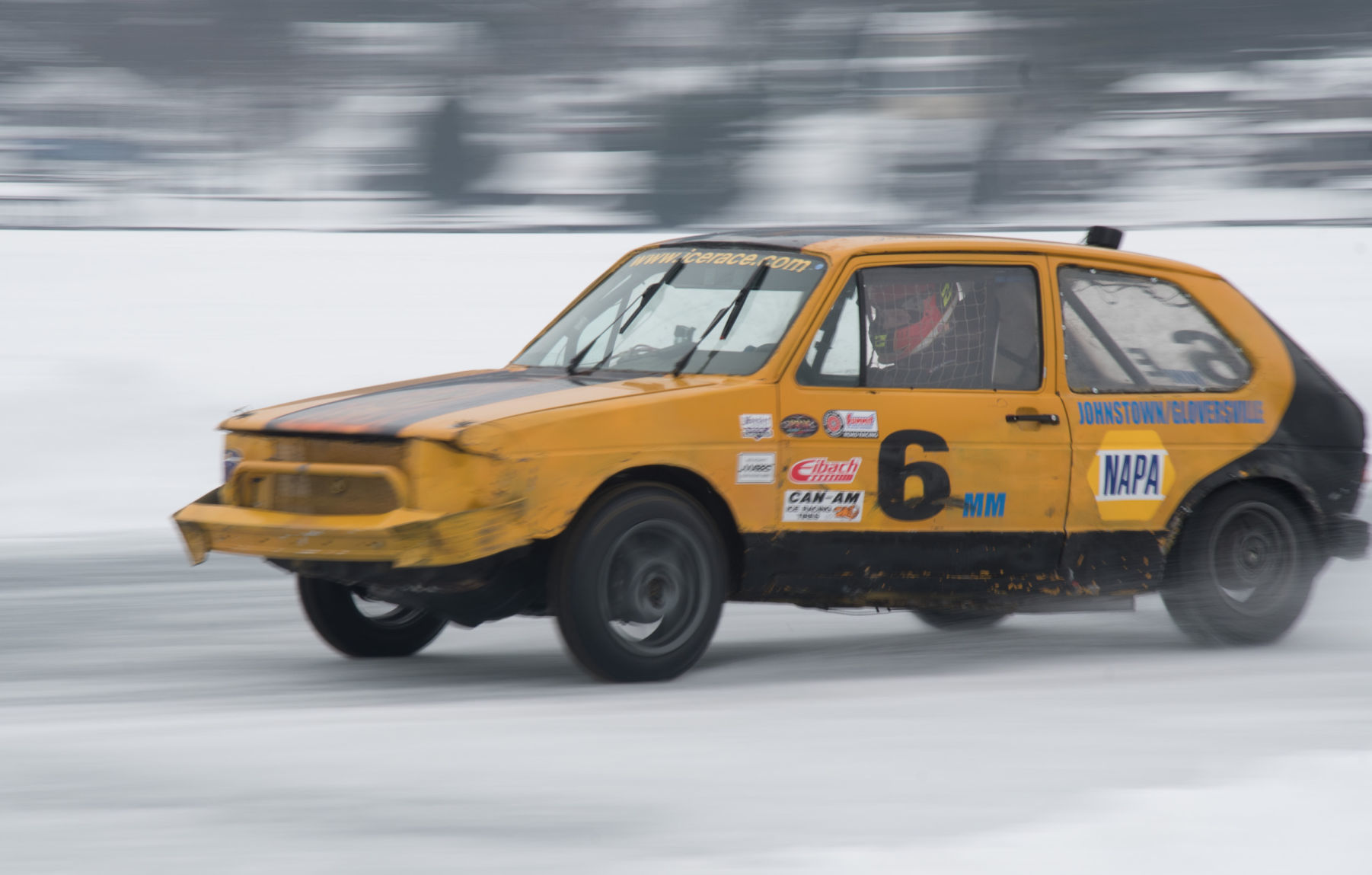 Freezing rain, burning rubber